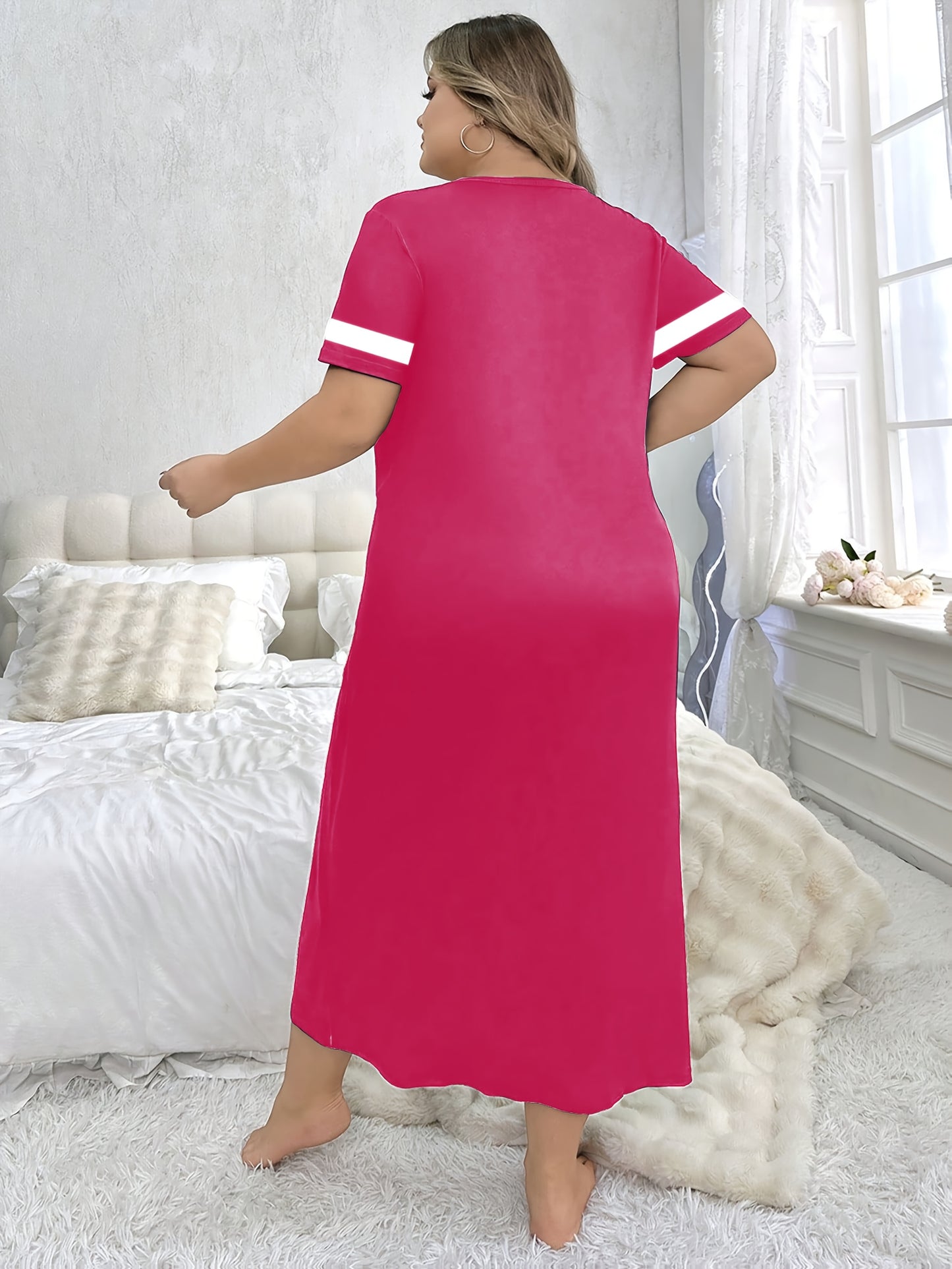 Robe longue de nuit pour femmes grandes tailles