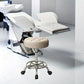 Tabouret de Travail à Roulettes Réglable – Siège Rembourré Pivotant pour Salon, Bureau et Atelier