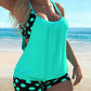 Maillot de Bain Femme 2 Pièces Tankini à Pois – Shorty et Haut Décolleté, Style Plage Confort & Élégance