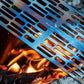 Grille de barbecue en acier inoxydable – Accessoire compact et résistant pour camping, pique-nique et cuisine d’extérieur