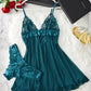 Ensemble nuisette en dentelle femme – Lingerie fine avec bretelles réglables et culotte assortie