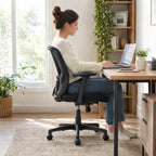 Chaise de Bureau Ergonomique – Soutien Lombaire et Dossier en Maille Respirante