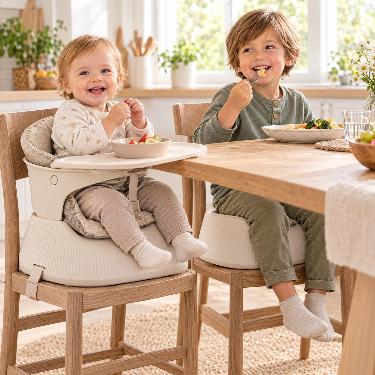 Chaise Haute Bébé Portable et Pliable – Convertible de 6 Mois à 5 Ans