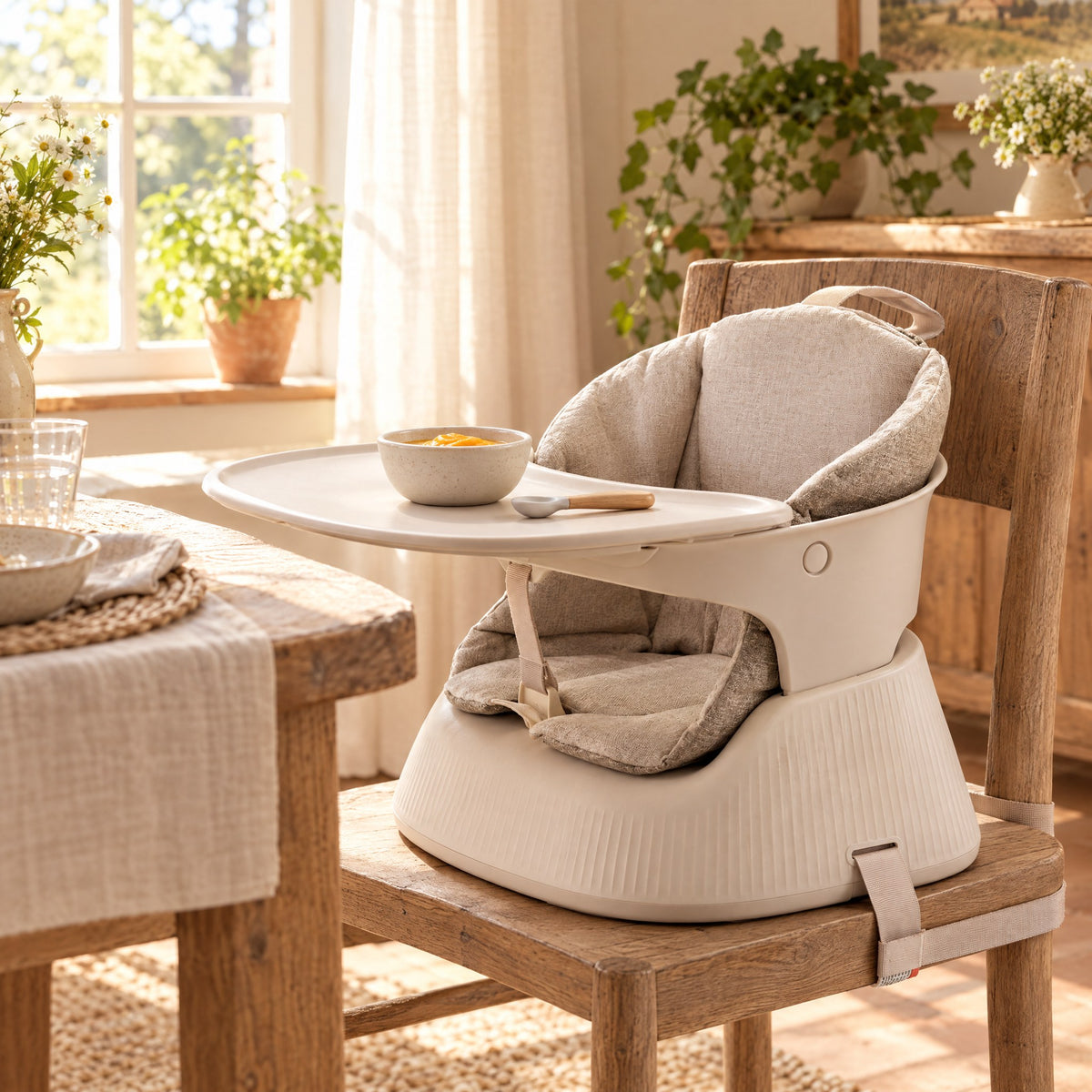 Chaise Haute Bébé Portable et Pliable – Convertible de 6 Mois à 5 Ans