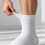 Chaussettes en Bambou Mi-Hautes Sans Élastique Serrant – Lot de 8 Paires