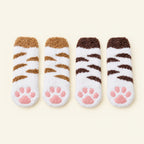 Chaussettes Pilou-Pilou Pattes de Chat – Lot de 2 Paires Chaudes