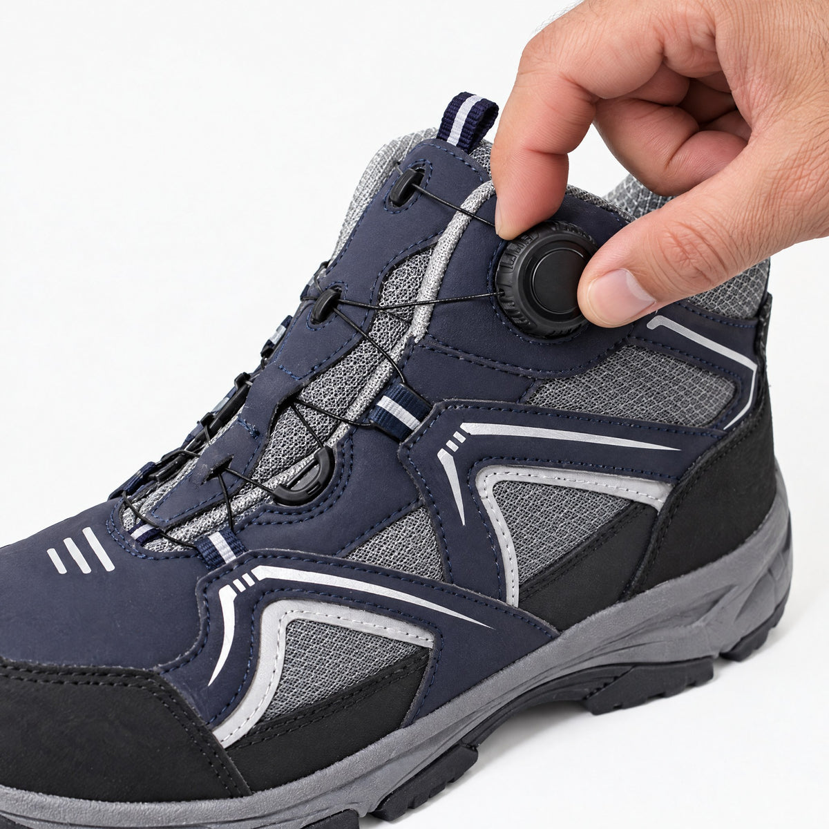 Chaussures de Sécurité Montantes à Serrage Molette – Coque et Semelle Antidérapante