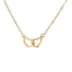 Coffret rose éternelle et collier double cœur gravé aux prénoms