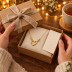 Collier Cœur Personnalisé avec Perles Gravées – Prénoms, Cadeau Femme et Maman