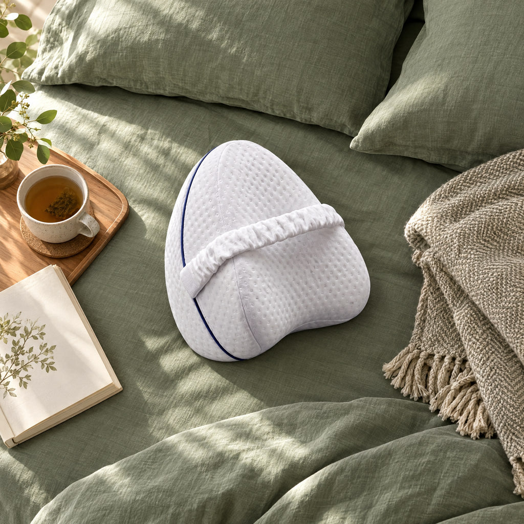 Coussin Genoux Mousse à Mémoire de Forme – Confort pour Dormeur sur le Côté