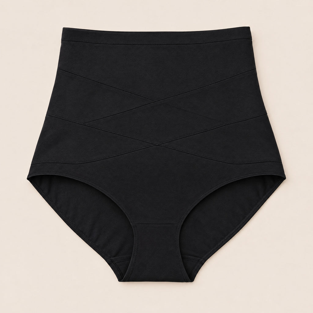 Culotte Gainante Taille Haute Post-Partum – Maintien Ventre Confortable Femme