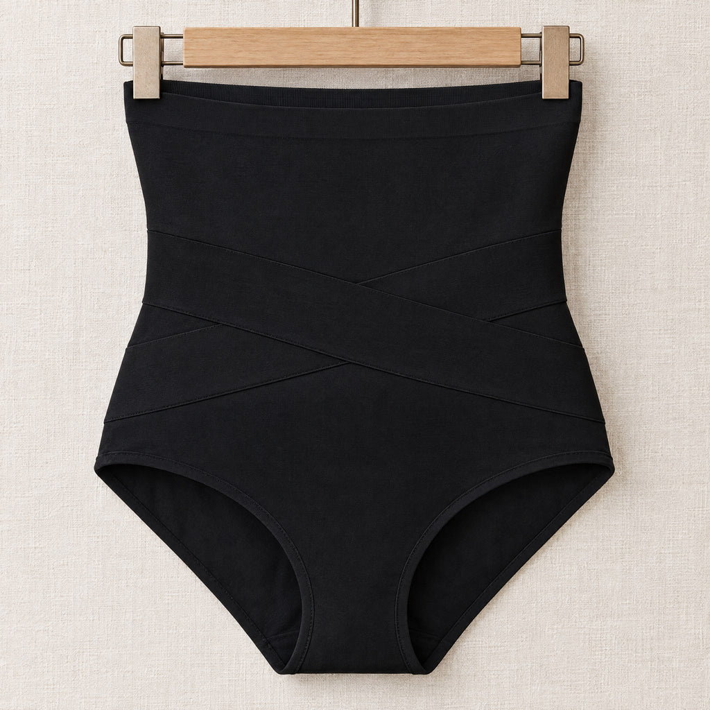 Culotte Gainante Taille Haute Post-Partum – Maintien Ventre Confortable Femme