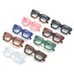Lunettes homme rectangulaires noires – Monture épaisse tendance rétro pour un style affirmé