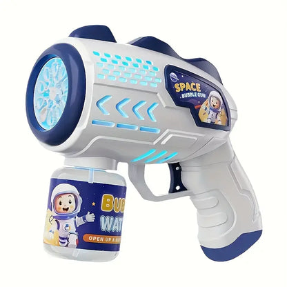 Pistolet à Bulles Spatiale Électrique – Jouet Lumineux et Amusant pour Enfants