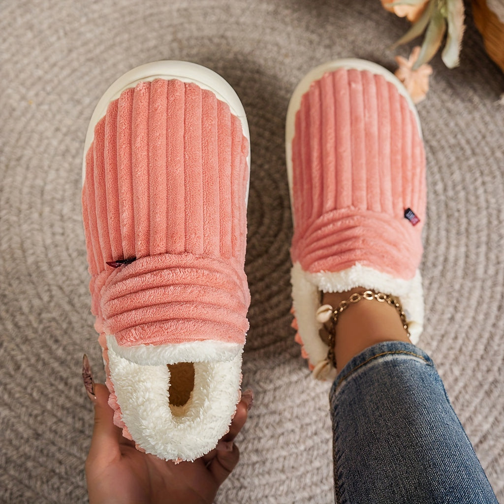 Chaussons femme en polaire