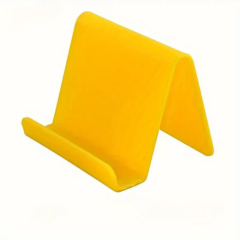 Support Téléphone Bureau Minimaliste – Porte-Téléphone Compact en Plastique Noir pour Table ou Bureau