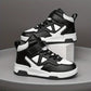 Baskets montantes fille noires et vertes – Chaussures de sport tendance style basketball