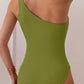 Maillot de Bain Asymétrique Une Épaule – Élégance Minimaliste pour l’Été