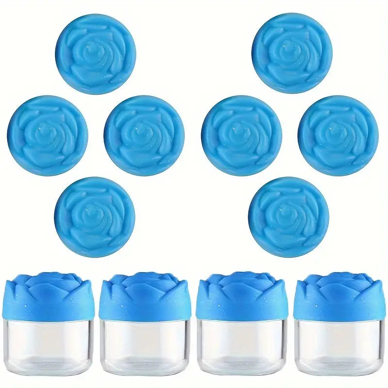 Pots de toilette bébé avec couvercle fleur – Contenants hermétiques en plastique réutilisable