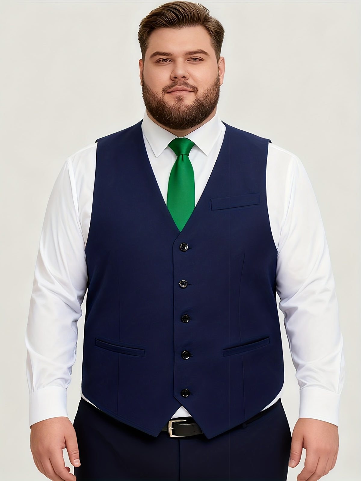Gilet de costume pour homme grande taille en 4XL