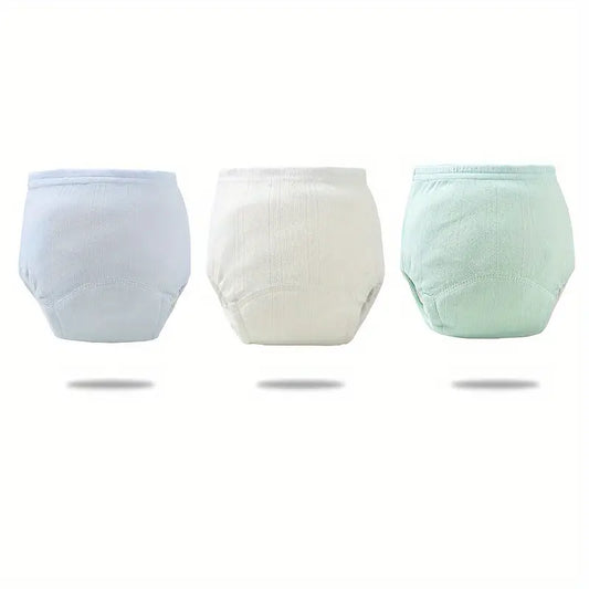 Culottes d’Apprentissage Bébé en Coton – Lot de 3 Couches Lavables Réutilisables Douces et Respirantes