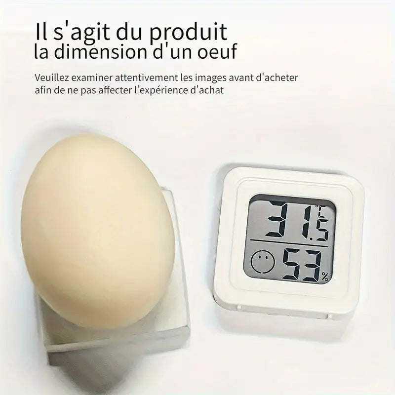 Thermomètre Hygromètre Numérique – Mesurez Température et Humidité avec Écran LCD Clair et Indicateur de Confort