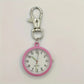 Montre femme quartz avec mousqueton – Montre de poche pratique multicolore