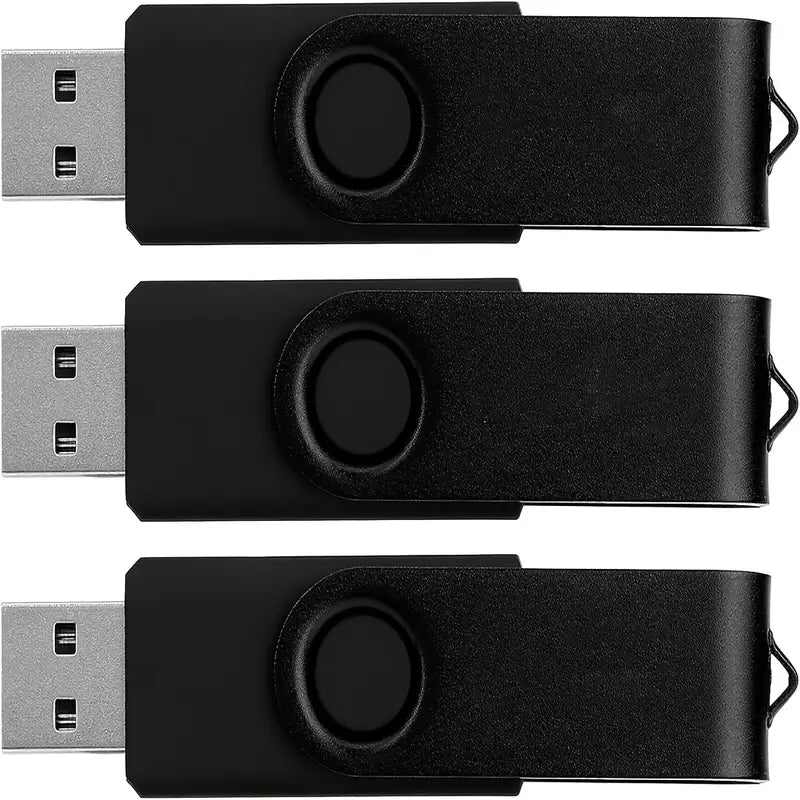 Lot de 5 Clés USB  Multicolores – Stockage Portable Pivotant pour Ordinateur, Bureau et École