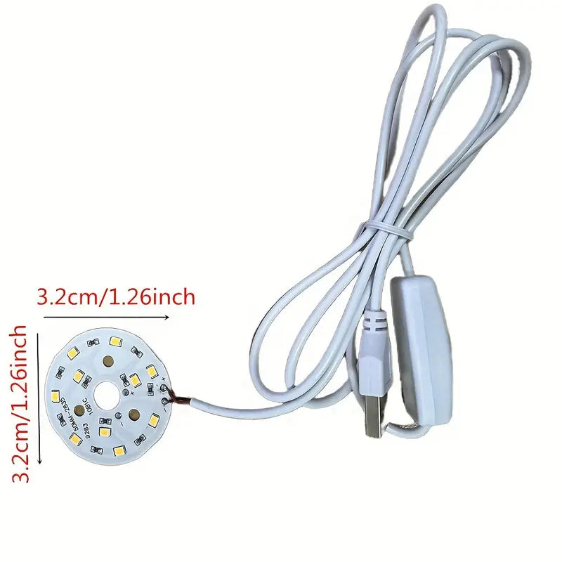 Spot LED Encastrable USB avec Finition Bois – Éclairage d’Ambiance Moderne pour Cuisine, Dressing et Bureau