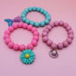 Lot de Bracelets Élastiques Enfant Perles Colorées – Bijoux Fantaisie Fleur, Coquillage et Sirène