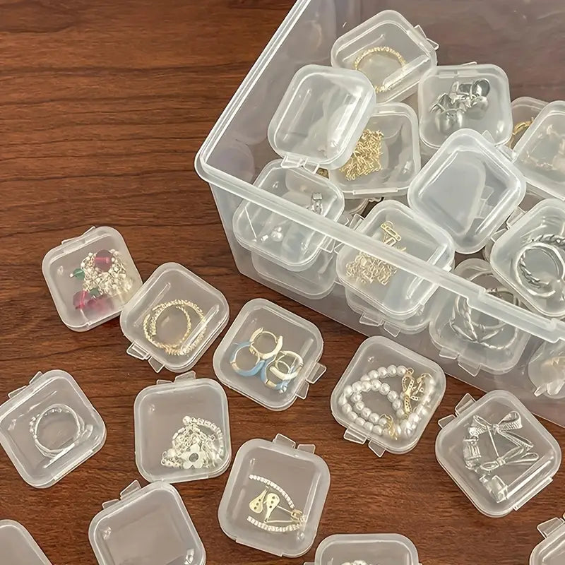 Boîtes de Rangement Transparentes pour Bijoux et Perles – Mini Contenants Plastique Individuels pour Stockage et Organisation