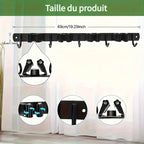 Kit Complet d’Outils de Jardinage avec Support Mural