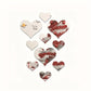 Sticker mural cœurs noirs 50x35 cm – Décoration murale amovible pour chambre, salon ou bureau