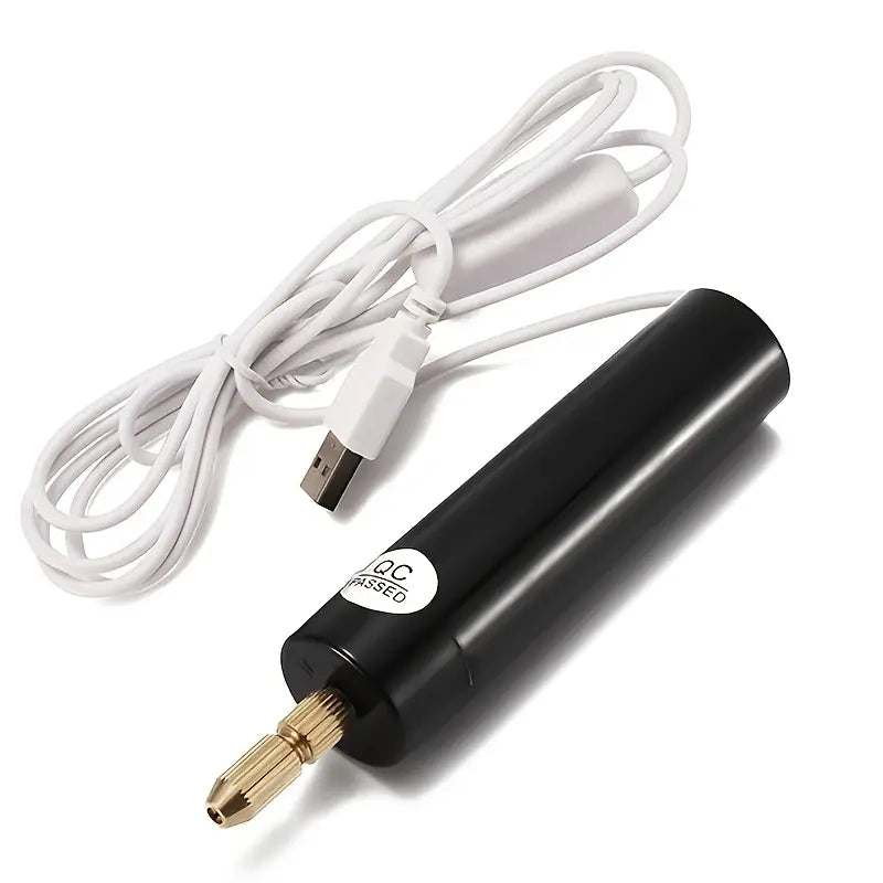 Perceuse Électrique USB pour Bijoux – Mini Foret Portable pour Perles et Créations DIY