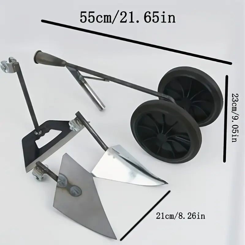 Butteur de Jardin Multifonction à Roues  Outil de Binage, Sarclage et Labour avec Lames Interchangeables