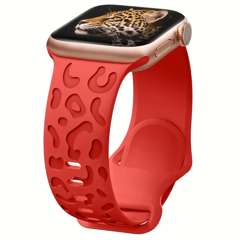 Bracelet Sport Léopard pour Apple Watch – Design Unique & Confort Silicone