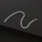 Bracelet homme chaîne cubaine en acier inoxydable argent – Bijou élégant et robuste