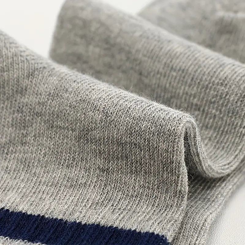 Chaussettes Enfant Noires à Rayures Blanches – Confortables et Respirantes pour Garçon/Fille