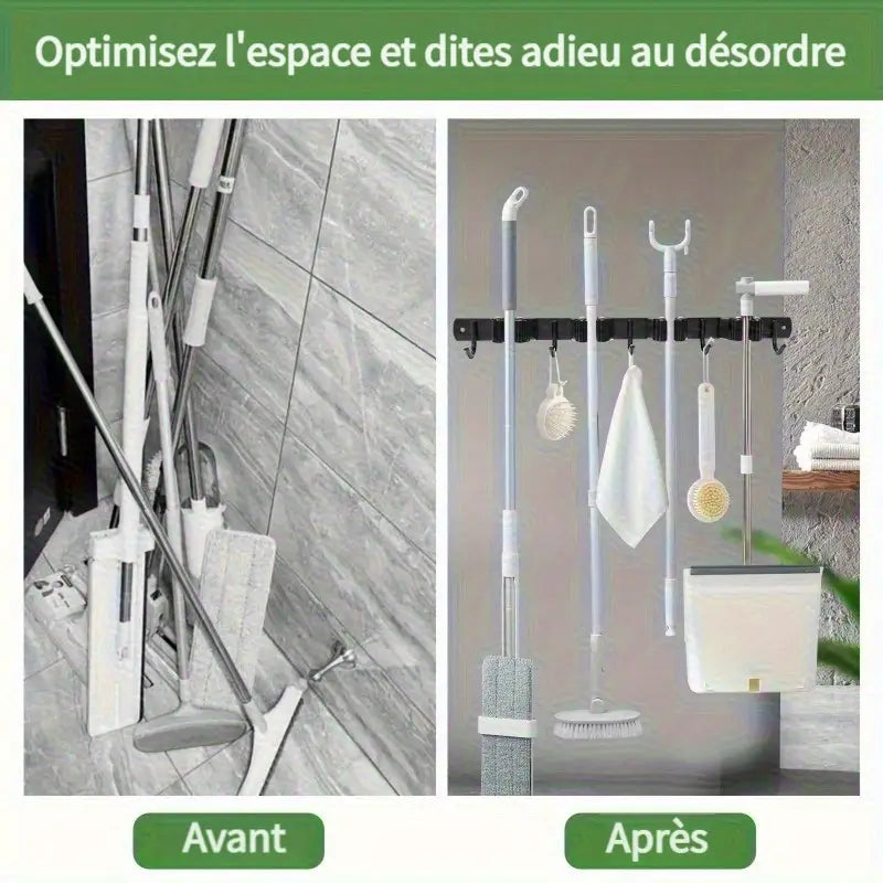 Kit Complet d’Outils de Jardinage avec Support Mural