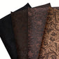 Tissu Simili Cuir Motif Floral Relief – Faux Cuir Décoratif pour Ameublement, Maroquinerie et DIY