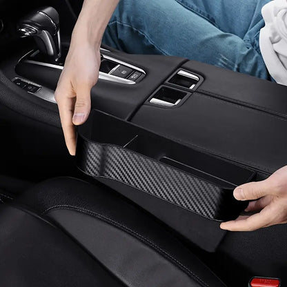 Organisateur de voiture entre sièges – Boîte de rangement multifonction avec porte-gobelet et compartiments