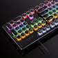 Clavier Mécanique Gaming Rétro-Éclairé RGB – Design Vintage Rond, Switches Bleus | Composants Informatiques