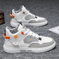 Chaussures de skate montantes tendance pour hommes, coloris Blanc
