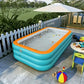 Piscine Gonflable Familiale XXL avec Toboggan Aire de Jeux Aquatique pour Jardin et Terrasse
