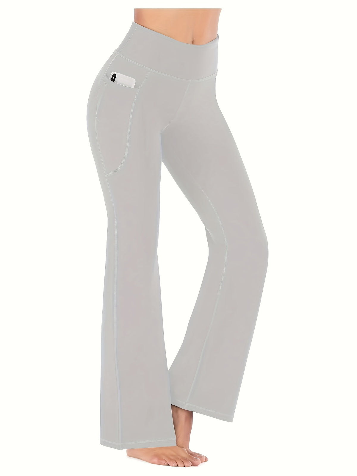 Pantalon évasé pour femme avec poches
