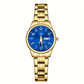 Montre femme acier bicolore argent et or – Quartz lumineux avec affichage date