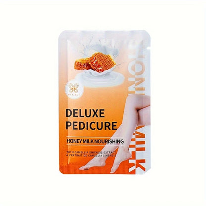 Kit Masques Pédicure Deluxe – 4 Soins Pieds Hydratants aux Extraits Naturels (Lavande, Miel, Jasmin, Agrumes)