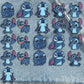 Lot de 21 Broches Enfant Stitch – Pins Dessin Animé Disney Colorés pour Vêtements et Sacs
