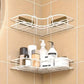 Étagère d'Angle Murale Salle de Bain – Panier Métal Auto-Adhésif Sans Perçage pour Douche et Lavabo
