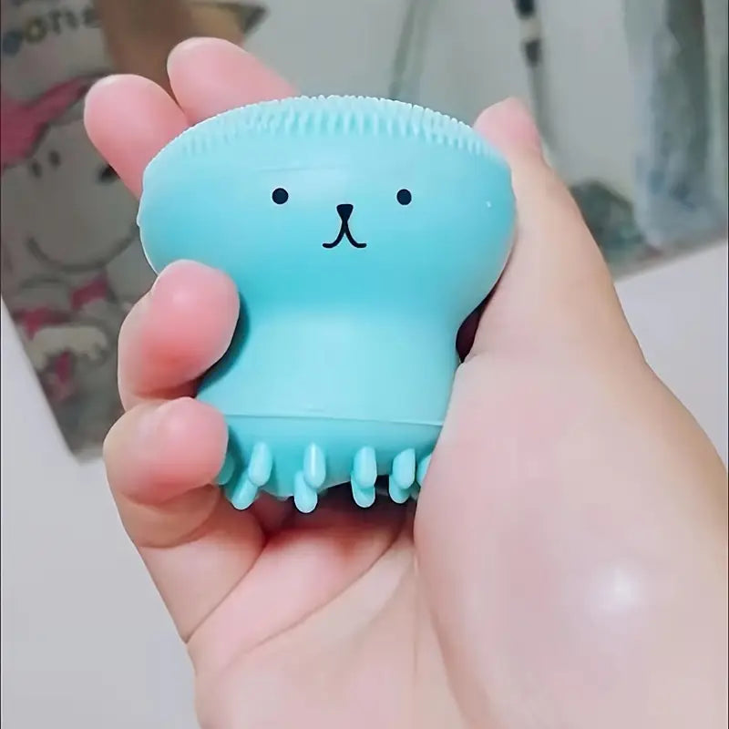Brosse Nettoyante Visage en Silicone – Design Mignon Ourson, Exfoliante & Douce pour Tous Types de Peau